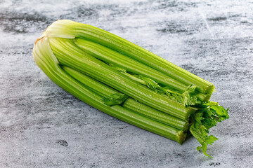 Vegan cuisine - green celery stem