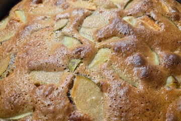 Homemade Apple Cake with Golden Crust for Cozy Baking and Dessert Ideas