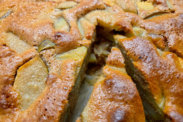 Delicious Homemade Apple Cake Freshly Baked for Autumn Desserts