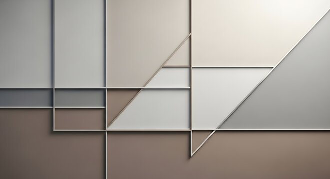 Minimalist abstract composition with soft neutral tones and geometric lines.