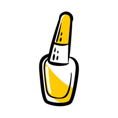 vector clip art nail polish on white background for web and graphic design