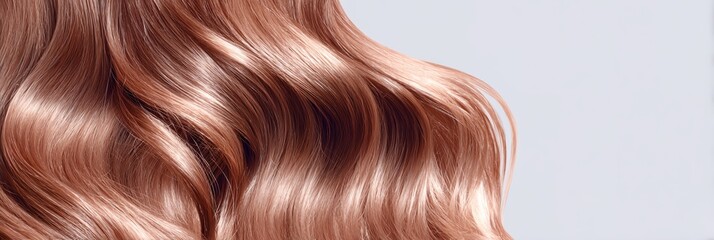 Fototapeta premium Woman's long brown hair