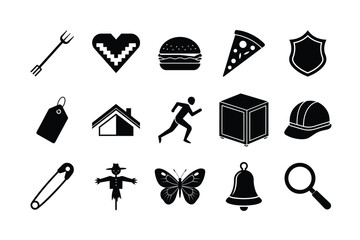 set of icons for wedding