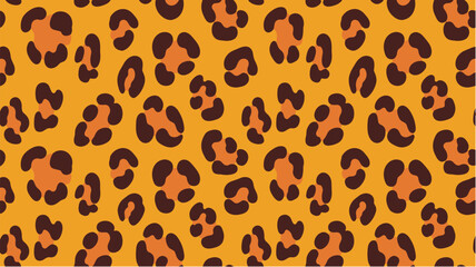 Leopard repeatable seamless pattern, warm Africans earthy palette. Ideal for textile printing, fashion design, fabric production, wallpapers, and surface design projects. 