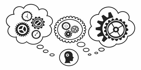 Innovation unfolds with gears and cogs turning, representing the power of brainstorming, innovative thoughts, and collaborative problem solving at its finest