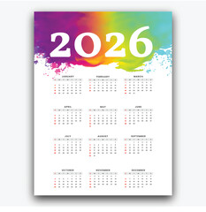 Calendar Design 2026Calendar Design 2026