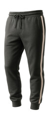 Cuffed ankle joggers featuring side stripe accents.