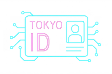Tokyo id neon light cyber identification circuit
