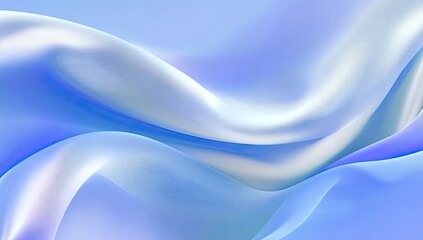 Obraz premium Abstract close-up of flowing, ethereal fabric in shades of blue and white, soft light