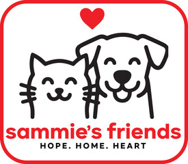 Sammie's friend's minimal dog and cat logo