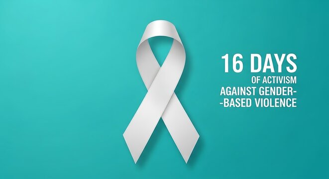 the text 16 days of activism against gender based violence