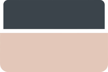 Minimalist background with contrasting dark gray and soft peach colors, abstract modern design.