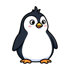 Adorable cartoon penguin illustration perfect for kids projects today