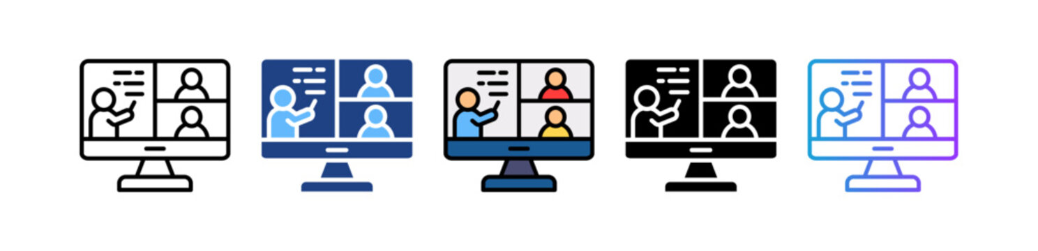 Virtual Classroom multiple icon