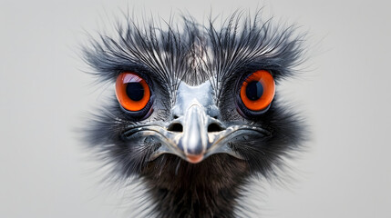 close up of an ostrich