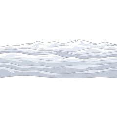 Serene snow dunes landscape illustration with subtle shading, evoking calm and winter beauty for backgrounds, textures, and creative projects
