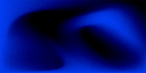 Dark Blue Gradient Abstract Background. Blurred Gradient with grain noise texture effect, elegant and futuristic good for wallpaper, copy space