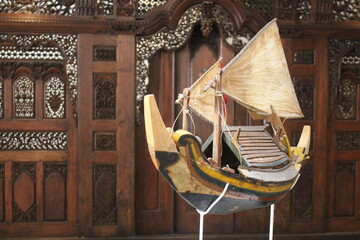 miniature ancient sailing ship © Zulfan
