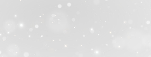 Christmas Magic Vector with Shooting Starlight, Golden Sparkle, Shiny Glow, Glittering Dust and Festive Light Bokeh