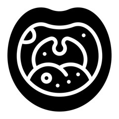ulcer glyph icon
