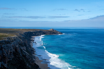 Cliffs near Remarkable Rocks in Flinders Chase National Park, Australia