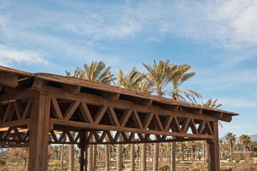 Aussichtsplattform am Bunker in Retamar in der Provinz Almería in Andalusien, Spanien