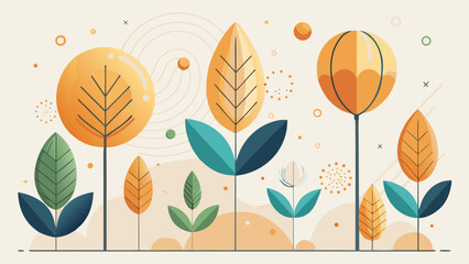 Minimal Microbotanical Seed Line Art – Elegant Thin Organic Vector Forms