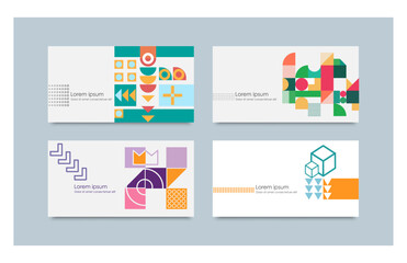 Memphis style design. corporate identity template. Abstract minimal concept for business banner and identity template design. Modern design for cards and banners and vouchers and coupons….. 