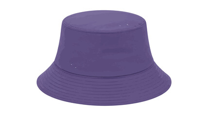 Purple Bucket Hat on White Background headwear fashion