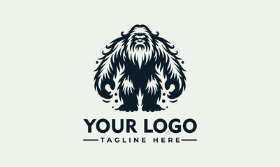 Bigfoot Vector Logo Illustration Graphic Design Template