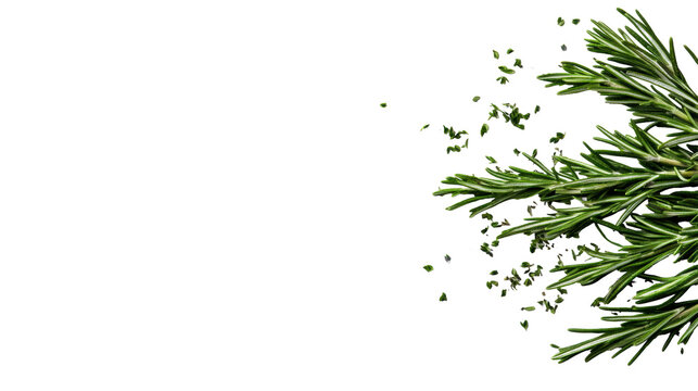 Fresh Rosemary on Transparent Background
