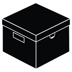 archive box on white background