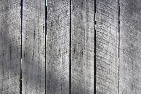 Close-up of wood siding on old tobacco barn