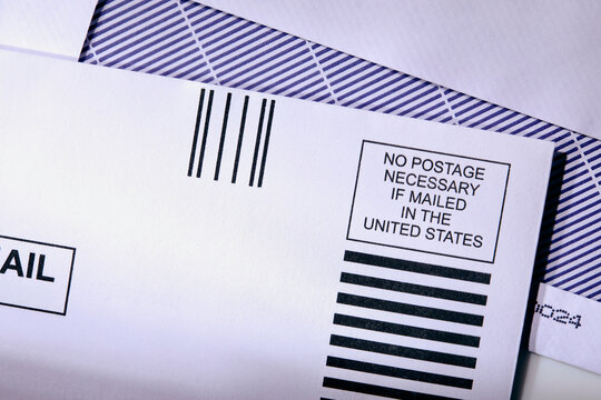 Close-up of white envelopes