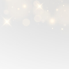 Golden festive glow with magical Christmas dust and sparkling luxury particles