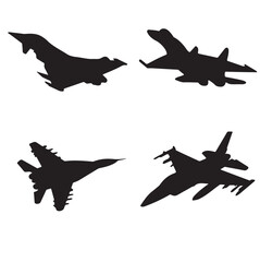 fighter plane icon vector template design