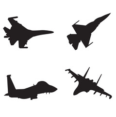 fighter plane icon vector template design.