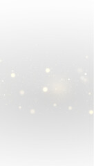 Luxury Christmas magic effect with shimmering gold particles and glowing dust