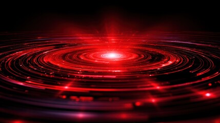 Fototapeta premium Abstract red swirling light patterns creating a dynamic, energetic atmosphere in a dark background