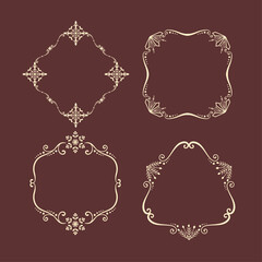 Vintage Christmas Snow Flake Border