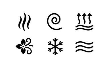 Obraz premium Diverse minimalist icons representing natural elements and patterns