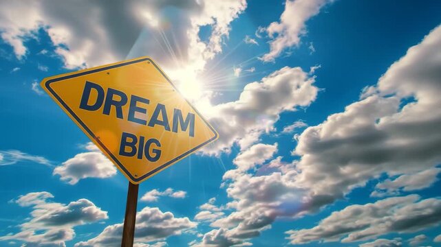Inspirational Road Sign Under Bright Sky