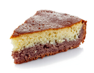 ein st&uuml;ck kuchen auf weiss