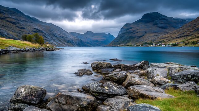 Remote Coastal Cliff with Sharp Rock Formations at Sunset