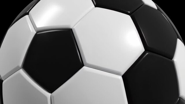 Dynamic Array of Soccer Balls in Perpetual Motion Captivating Black and White Animation