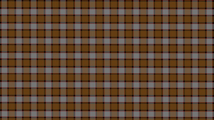 Grey and brown  in the black plaid fabric texture background. Seamless pattern checkered wallpaper.	