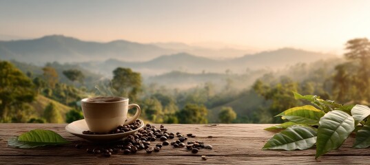 Morning Coffee with a View - A Serene Mountain Escape.