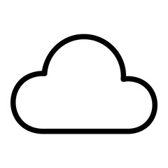 cloud line icon