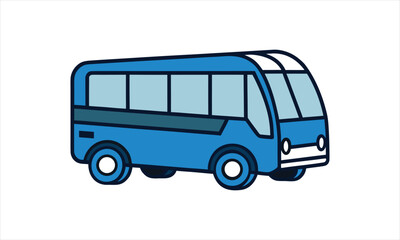 Modern Blue Bus