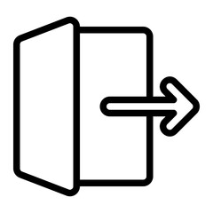 log out line icon